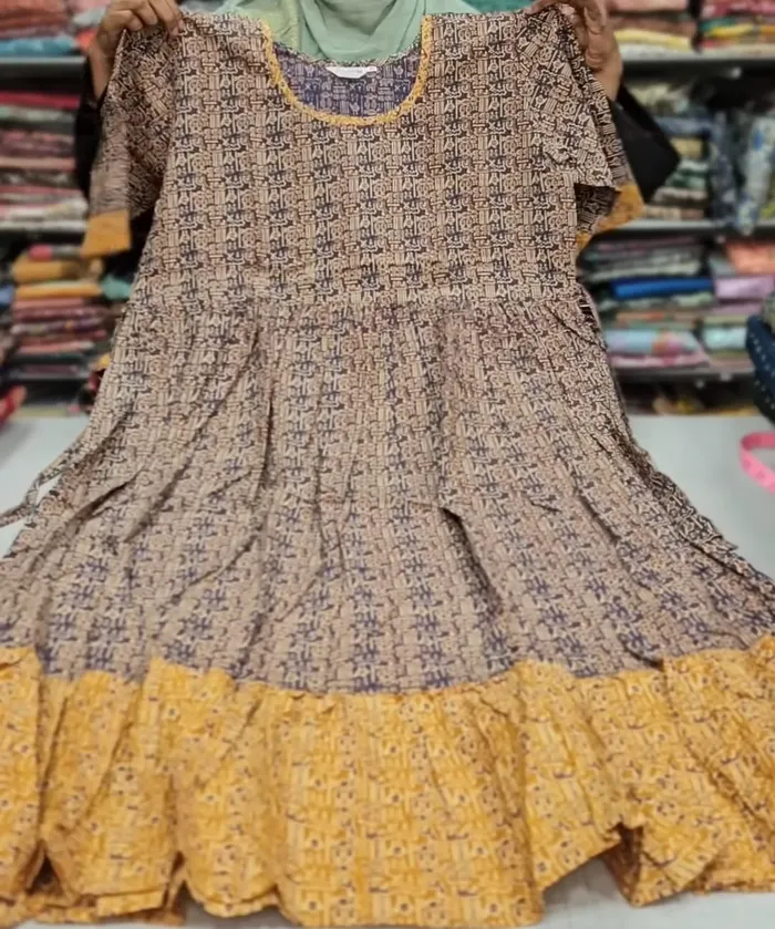 Premium Ajrak 60/60 Cotton Frock | AK1463
